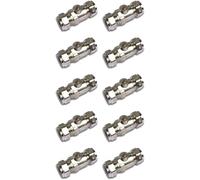 TC Isolating Isolation Valve 15mm Full Flow Large Bore Compression Chrome Plated Slotted- Pack of 10