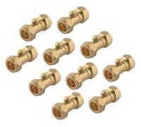 TC Isolation Valves Brass Isolating Valve Slotted 15mm Compression WRAS Approved Pack of 10