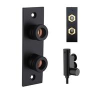 TC Mini Douche Shattaf Shower Valve Front FIX Easy Fixing Plate Bracket Matt Black - Install Tightens from The Front of The Plate