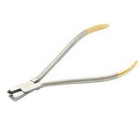 TC Orthodontic Distal Cutter with Gold Handles, Professional Wire Cutting Plier