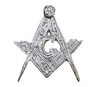 TC Piper Cap Badges Hats, Glengarry & Balmoral Highland Thistle Cap Badges Pin Silver Chrome Finish (Masonic)