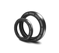 TC Rubber Steel Spring Double Lip Oil Shaft Seal,2pcs Black ID 30-38mm Skeleton Rings NBR Gasket(30x45x8mm)