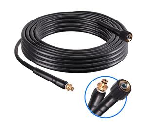 TC TECHNIC High Pressure Washer Hose Pipe - Karcher Extension Hose Replacement - 200bar Karcher K2 K3 K4 K5 K6 K7 Home Series - M22 with Plug 10mm K Type - 5m