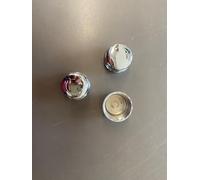 TC Thermostatic Radiator Valve TRV Plastic Decorators Screw Cap for Radiator Valve Chrome x 3