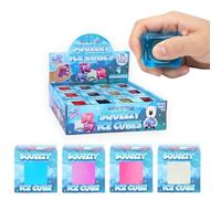 TC TOYS -12 PACK DISPLAY BOX Neon Ice Cube Squishy Fidget Toys | Premium Sensory Stress Relief Cubes | ADHD, Autism, & Anxiety Tools | Assorted Sparkle Colors