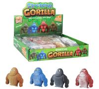 TC Toys - 12 Pack Mini Stretchy Gorilla Toys - 6.5cm Assorted Squishy Animal Figures - Fidget & Sensory Stress Relief - Kids Birthday Party Bag Fillers, Pinata Prizes & Pocket Money Toys