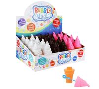 TC Toys - 24 x Ice Cream Bubble Wands (50ml) - Full Retail Display Box - Bulk Party Bag Fillers & Class Gifts for Kids - Assorted Novelty Summer Toys for Weddings, Lucky Dips & School Prizes (14cm)