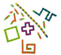 TC Toys 6 Pack Wacky Track Puzzle Chain - Fidget Toy for Stress Relief, Brain Teaser & Sensory Fun - Assorted Colors, 26.5cm Each