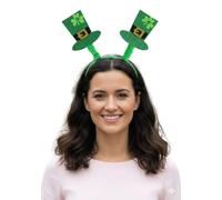 TC Toys - Irish Head Boppers - St Patricks Day Fancy Dress Accessory Hat with Shamrocks - Novelty Green Headband for Adults & Kids - Irish Party Supplies & Parade Costume Prop
