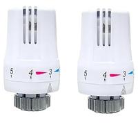 TC TRV Thermostatic Radiator Valve Sensor Head fits Drayton TRV4 Body White Pack of 2 - Head only