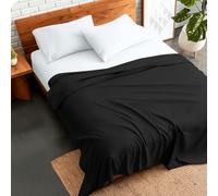 (TC140-Super King) Flat Sheet 100% Egyptian Cotton Black Bed Sheets Single Double King Size Luxurious Hotel Quality Breathable Wrinkle Resistant