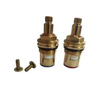TC15 Tap Cartridge Replacement Tap Valves to Suit for Bristan- 1/2 Turn, 7.6mm x 24 Spline, 53mm Length, Valve Ceramic Spares Repair Hot and Cold