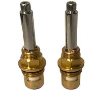 TC205 Mixer Tap Cartridge Replacement Tap Valves for Bristan 1901 Bridge, High Neck and Easy Fit 1/2" 7.6mm x 20 Spline, 77mm Total Spline Length Ceramic Tap Spares Repair Kit Gland Hot and Cold