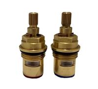 TC25 Mixer Tap Cartridge Replacement for 1/2" for Franke and Tantofex - 7.6mm x 18 Spline - 56mm Total Length - Tap Spares Repair Reviver Kit Gland Hot and Cold