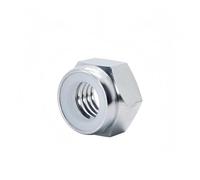 TC4 Titanium alloy Lock nut,Non-slip hex loose nut,Nylon tape,M2/2.5/M3/M4/M5/M6/M8/M10/M12,TA2 Pure titanium(1 Pieces,TA2 M4)