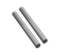 TC4 Titanium Alloy Round Rod Bar 4 x 500 mm 2 Pack Solid Metal Stock for Industrial Scientific DIY
