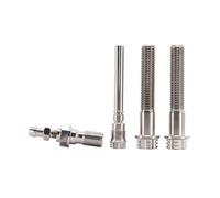 TC4 Titanium Brake Caliper Bolt Set for Motorcycle Modification | 4Pcs TC4 Titanium Screws Set, for Motorcycle Brake Caliper Refit Assembly(True colours)