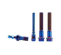 TC4 Titanium Brake Caliper Bolt Set for Motorcycle Modification | 4Pcs TC4 Titanium Screws Set, for Motorcycle Brake Caliper Refit Assembly(Titanium Blue)