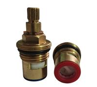 TC45 Tap Cartridge Replacement Tap Valves to Suit Eastbrook, Heritage, Mode, Pura, Schon, The Bath Co- 1/2 Turn, 7.6mm x 20 Spline, 48mm Length, Valve Ceramic Spares Repair Hot and Cold