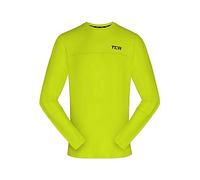 TCA Boys' Element Long Sleeve, Lightweight, Breathable Running Boys Football Top - Football kit, Kids Football kit - Lime Punch, 10-12 Years