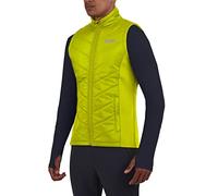 TCA Boys' Excel Runner Walking Hiking Lightweight Thermal Padded Gilet with Zipped Pockets - Lime Punch, 8-10 Years