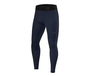 TCA Boys Pro Performance Compression Leggings Thermal Base Layer Tights - Navy Blazer, 12-14 Years