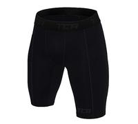 TCA Boy's SuperThermal Compression Base Layer Thermal Under Shorts - Black Stealth, 6-8 Years