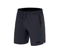 TCA Elite Tech Lightweight Football Shorts for Boys with Zip Pockets - Kids PE Shorts - Ideal for Running, Active Sports, Training and Outdoor Activity - Smoke Grey, 8 Years