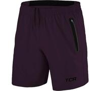 TCA Elite Tech Mens Running Shorts with Zip Pockets, Gym Shorts Men Training Sports Short with Phone Pocket Black - Plum Perfect, S