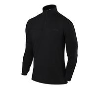TCA Fusion Gym Tops for Men Training Sports Long Sleeve Running Top Men Gym Clothes - Black Stealth, XXL