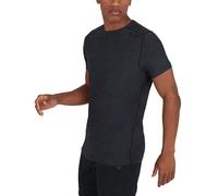 TCA Galaxy 4D-Stretch Mens Gym, Running, Training T Shirt - Gym Tops for Men, Running Top Men, Lightweight Breathable Moisture Wicking Quick Dry Tshirt| - Black, L