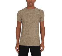 TCA Galaxy 4D-Stretch Mens Gym, Running, Training T Shirt - Gym Tops for Men, Running Top Men, Lightweight Breathable Moisture Wicking Quick Dry Tshirt| - Khaki, XL
