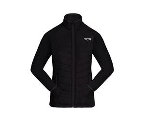 TCA Girls' Excel Runner All-Season Lightweight Sports Water Repellent Packable Running Training Jacket - Black, 12-14 Years