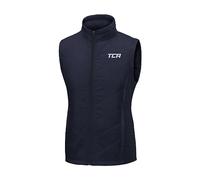 TCA Girls' Excel Runner Lightweight Thermal Running Gilet Bodywarmer with Zip Pockets - Navy Blazer, 6-8 Years