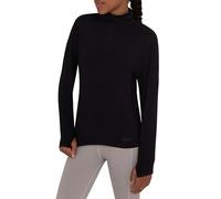 TCA Girls Lightweight Fusion Quickdry Long Sleeve Half-Zip Running Top - Black Stealth, 8-10 Years