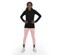 TCA Girls' SuperThermal Long Sleeve Performance Base Layer Running Training Top - Black Rock, 8-10 Years