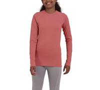 TCA Girls' SuperThermal Long Sleeve Performance Base Layer Running Training Top - Dusty Rose Marl, 8-10 Years