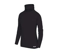 TCA Girls' Warm Up Long Sleeve Training Workout Funnel Neck Thermal Running Top with Thumbholes