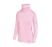 TCA Girls' Warm Up Long Sleeve Training Workout Funnel Neck Thermal Running Top with Thumbholes
