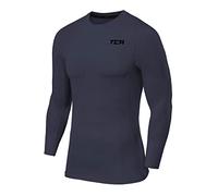 TCA Men Long Sleeve Compression Shirt, Athletic Workout Sports Undershirt Base Layer Top - Graphite, S