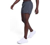 TCA Men’s Pace 3-Inch Running Shorts with Breathable Inner Mesh Brief and Zip Pocket - Dark Shadow, XXL