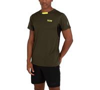 TCA Men's Atomic Quick Dry T Shirt, Gym Sports Running Top for Men, Lightweight Breathable Moisture Wicking Active Athletic Short Sleeve Shirt - Forest Night, XL