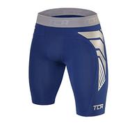 TCA Men's CarbonForce Pro Compression Base Layer Shorts Thermal Under Gear - Blueprint, XL