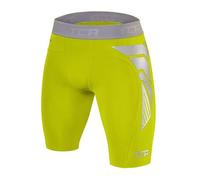 TCA Men's CarbonForce Pro Compression Base Layer Shorts Thermal Under Gear - Lime Punch, M