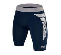 TCA Men's CarbonForce Pro Compression Base Layer Shorts Thermal Under Gear - Navy Eclipse, S