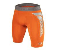TCA Men's CarbonForce Pro Compression Base Layer Shorts Thermal Under Gear - Orange, XXL