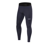 TCA Men's Pro Performance Compression Leggings Thermal Base Layer Tights - Graphite, L