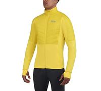 TCA Men's Excel Runner All-Season Lightweight Water Repellent Packable Running Jacket - Vibrant Yellow, XXL