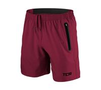 TCA Mens Gym Running Shorts w/ Zip Phone Pockets Lightweight Breathable Quickdry