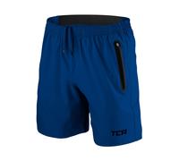 TCA Elite Tech Mens Running Shorts with Zip Pockets, Gym Shorts Men Training Sports Short with Phone Pocket Black - Mazarine Blue, S
